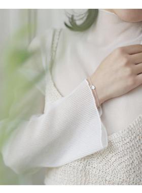 可爱滴胶蓝色喷水小鲸鱼铜手链配饰创意礼物学生女款饰品