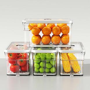 冰箱保鲜盒收纳盒手提食品级水果塑料食物密封盒冷冻储物盒