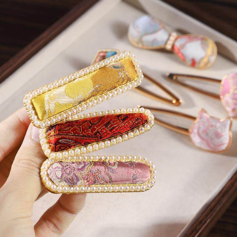 手工宋锦发夹底托材料包套装发饰底胚新中式古风头饰边夹配饰,节庆用品/礼品,创意礼盒/礼品套组,淘宝优惠券,粉丝福利购,淘宝优惠卷