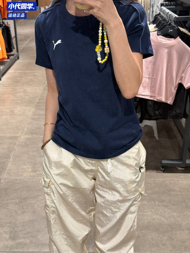彪马puma女子运动休闲风刺绣短袖T恤682155