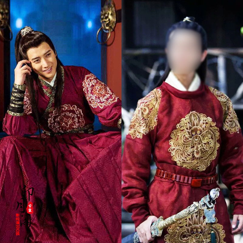 影视古装侠客服红色明朝锦衣卫