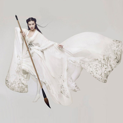 影视襦裙飘逸雪纺武侠刺绣仙女服