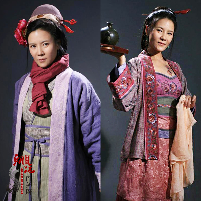 影视古装水浒传孙二娘同款古装宋朝女古装侠女古装棉麻农民服群演
