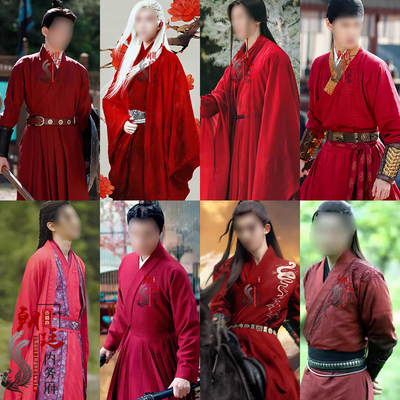 古装红色侠客服男剑客大侠仙侠