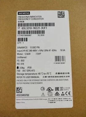 议价驱动器6SL3210-1KE18-21-5BE17-5FB10-2UF0-5UV0-8UB1-3UF1