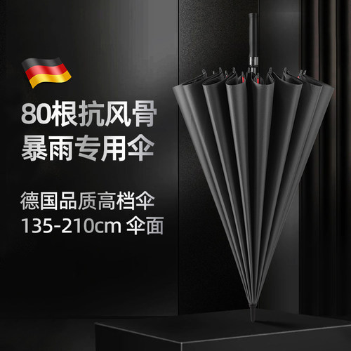 兰毅长柄雨伞特大号双层加厚加固