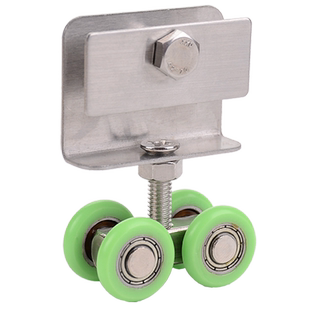 实心淋浴房滑轮浴室玻璃门吊轮滑卫生间隔断滚轮子老式推拉门滑轮