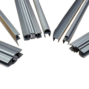 枪灰色淋浴房挡水条淋浴玻璃门防水密封条浴室门挡水密封条极简款