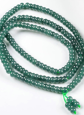 天然正品A货保真翡翠蓝水玉珠算盘珠项链冰种玉佩玉石手串玉器