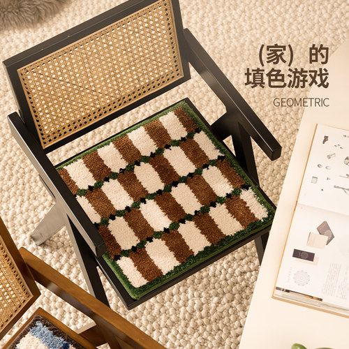 新年红色椅子坐垫加厚毛绒