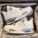 百搭厚底运动高帮篮球板鞋 2025新款 女 旗舰店冬季 aj4白奥利奥男鞋