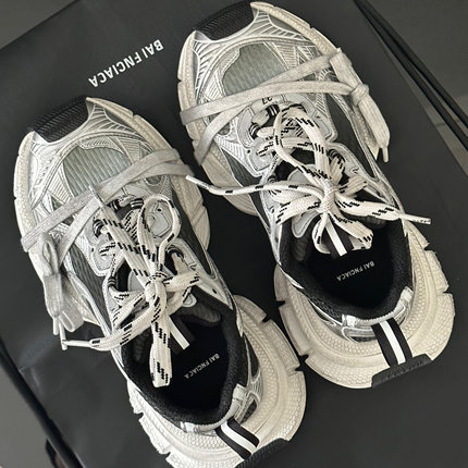 莆田高端版巴家3xl九代老爹鞋爆款男鞋做旧冬季厚底运动休闲鞋女