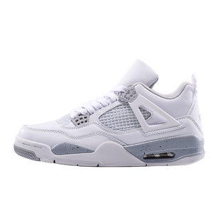 高端aj4灰兔子男鞋冬季2025新款旗舰店篮球运动莆田高帮板鞋女潮