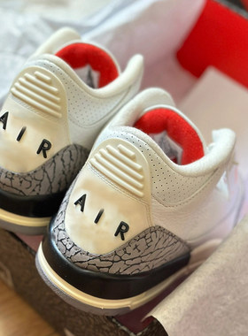 aj3onpx旗舰店白水泥男女鞋2025春季新款气垫篮球运动鞋aj4高帮鞋