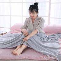 Bông cotton khách sạn du lịch cầm tay khách sạn tấm chống bẩn [túi ngủ nhỏ] ngày dệt kim cotton - Túi ngủ túi ngủ du lịch siêu nhẹ