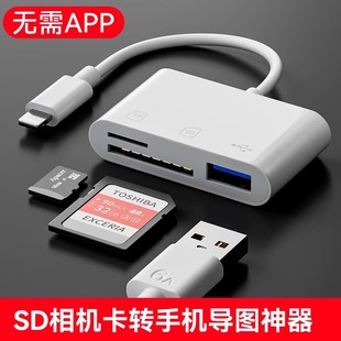 相机读卡器内存sd卡适用苹果手机索尼佳能尼康连接内存直传OTG传输线sony转换typec头iPhone口ccd多合一USB二