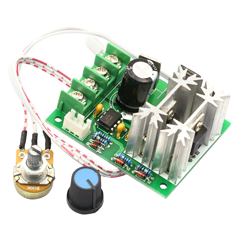 通用PWM 直流电机调速器 6V 12V 24V 马达 控制器无极调速开关