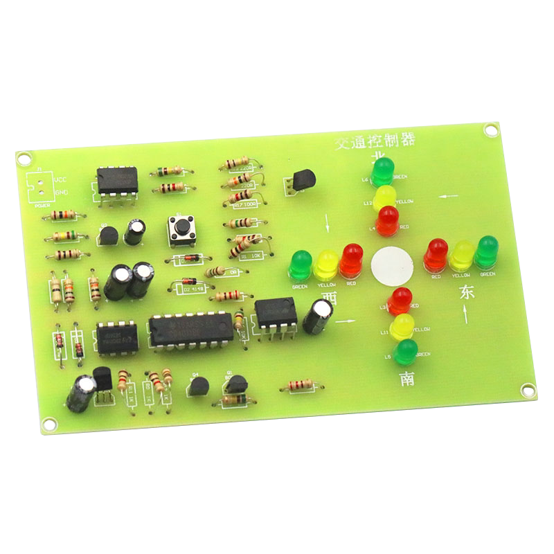 交通灯红绿灯控制器电子套件机电技能diy制作实训技能DIY模块散件