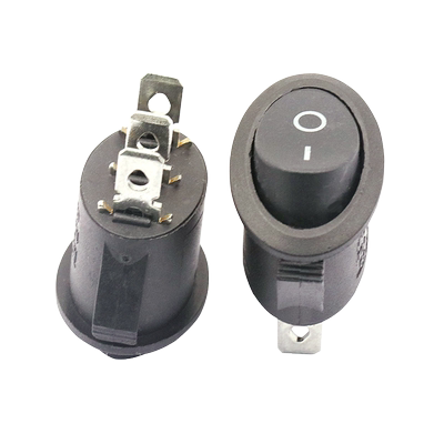 KCD1-115椭圆形3脚二挡船型开关 半圆型电热水壶3脚翘板电源开关
