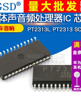 WGSD 汽车音响 立体声音频处理器 PT2313L PT2313 SOP28 IC 芯片