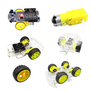 智能小车底盘电机马达高速直流减速小电机TT马达强磁橡胶轮四驱车