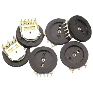 拨盘齿轮电位器单联双联B103 B503 1 2 5 10 20 50K 200 100 500