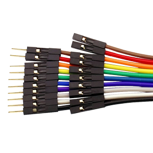 纯铜杜邦线加粗28芯母对母对公电子线粗排线信号线2.54端子连接线