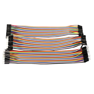 杜邦线母对母公对母公对公40P彩色连接线公母线10/30/20/40CM排线