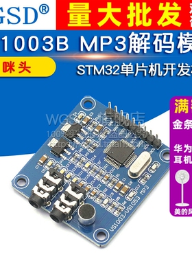 WGSD VS1003B MP3解码模块 载咪头 STM32单片机开发板