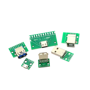 USB转2.0 3.0母座公头MICRO转接板typec已焊接模块电路小板电源线