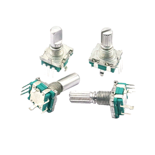 EC11旋转编码器旋钮电位器带开关15/20mm梅花炳/半轴音箱音响数字