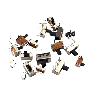 拨动开关单双排直插卧式小微型电源开关滑动档位拔波动动波段2档3