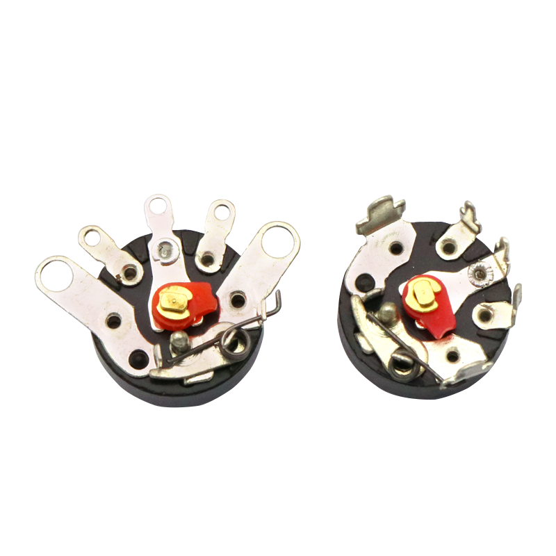 音量电位器收音机电位器 RV12MM弯脚带开关 B10K 10K B103  (5个)