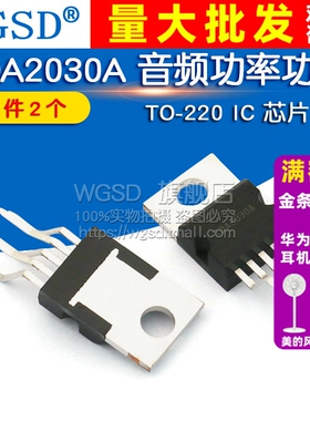 WGSD TDA2030A TO-220 音频功率功放 IC 芯片 (2个)