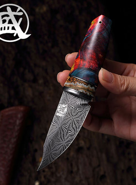 三本盛进口粉末钢折刀折叠刀合金水果刀收藏级锋利刀具高硬度刀