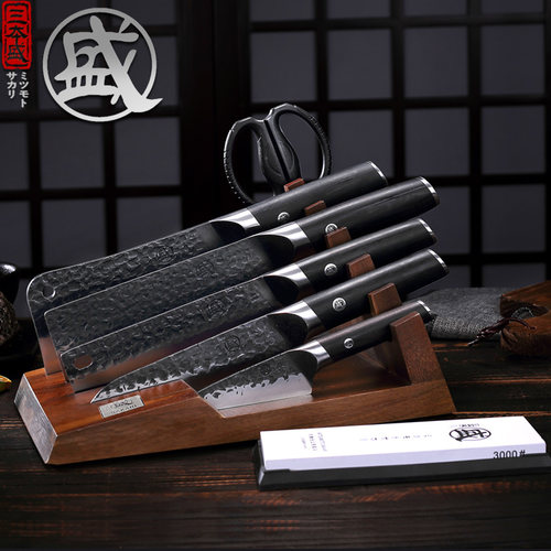 三本盛不锈钢中式锻打菜刀