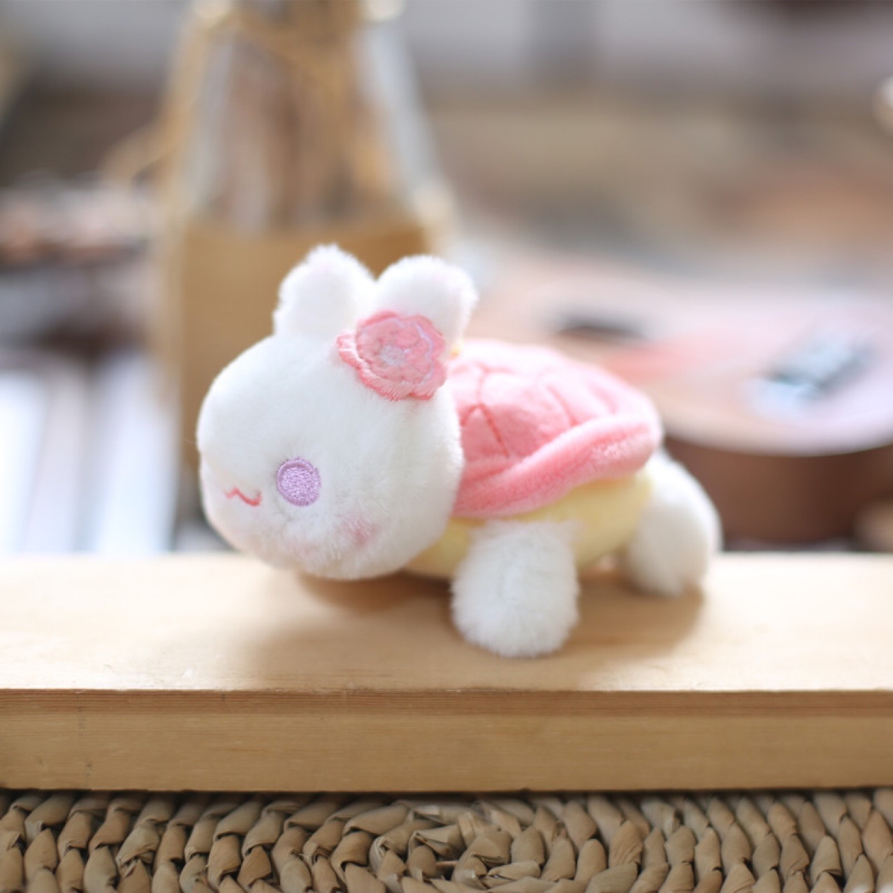 小乌龟挂件毛绒玩具网红可爱萌卡通小兔子龟兔包包挂饰钥匙扣娃娃