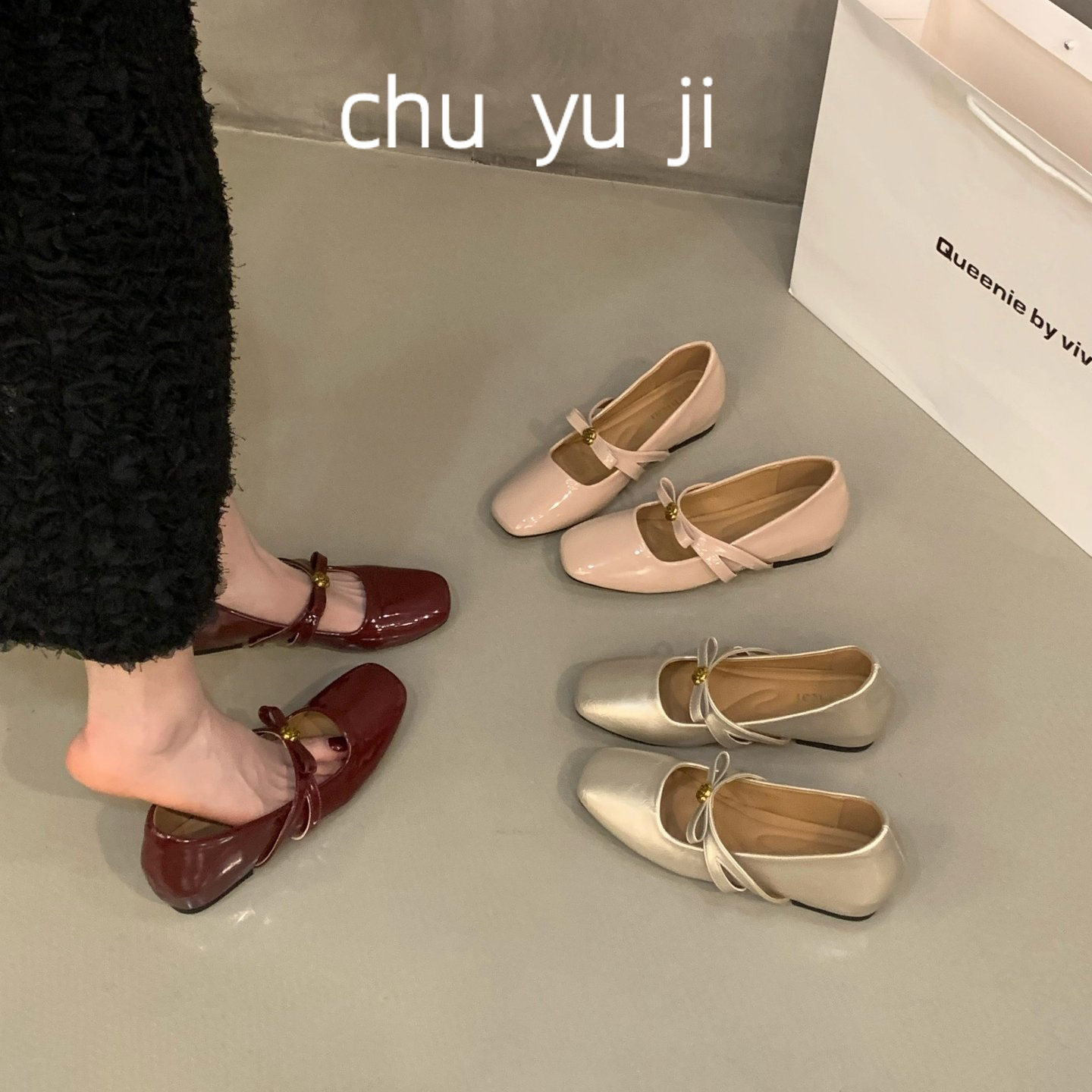 通勤女鞋初遇季内红色玛丽珍单鞋女鞋子2026春秋季温柔百搭配裙子