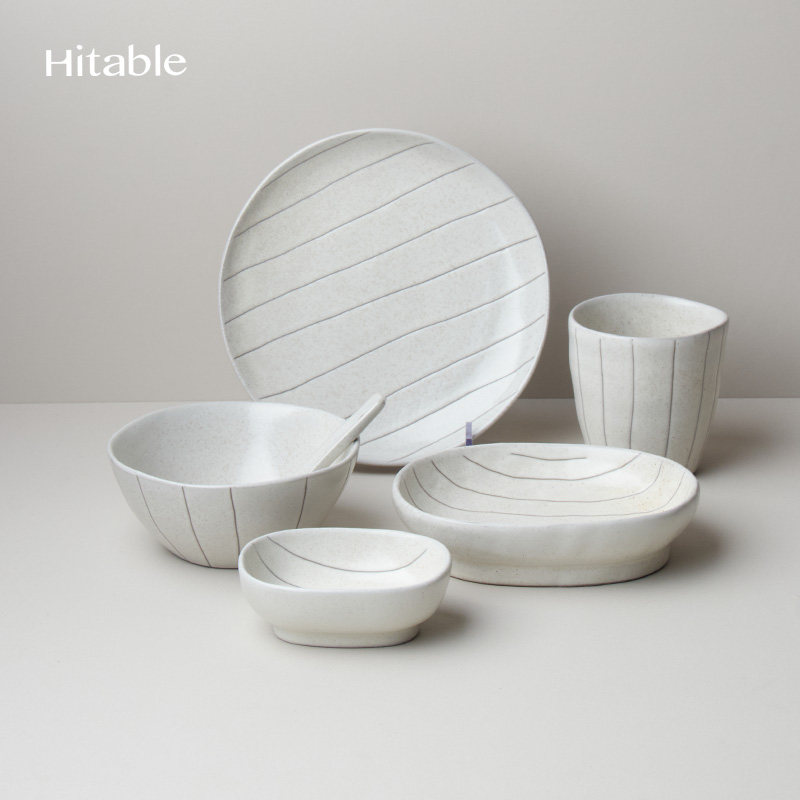 Hitable 随笔一人食套装餐具组合复古窑变釉碗盘节日礼物伴手礼,餐饮具,餐具礼盒,淘宝优惠券,粉丝福利购,淘宝优惠卷