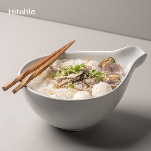 Hitable葫芦简约陶瓷面碗多功能汤碗泡面碗水果碗早餐碗沙拉碗