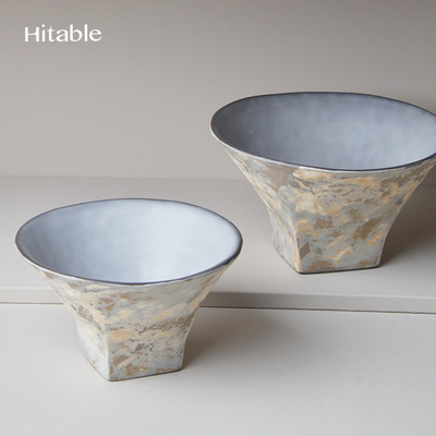 Hitable盘古高足钵水果盘侘寂风