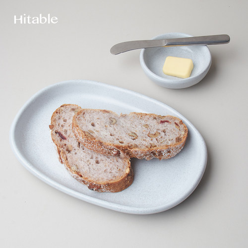 Hitable大耳朵椭圆盘陶瓷盘餐厅