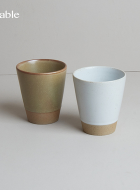 Hitable山野 手握杯哑光高颜值陶瓷早餐杯简约下午茶复古牛奶杯