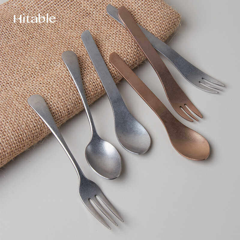 Hitable水果叉不锈钢甜品蛋糕勺