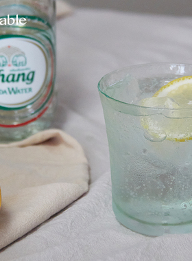 Hitable锤纹玻璃杯水杯家用早餐牛奶杯茶杯果汁杯