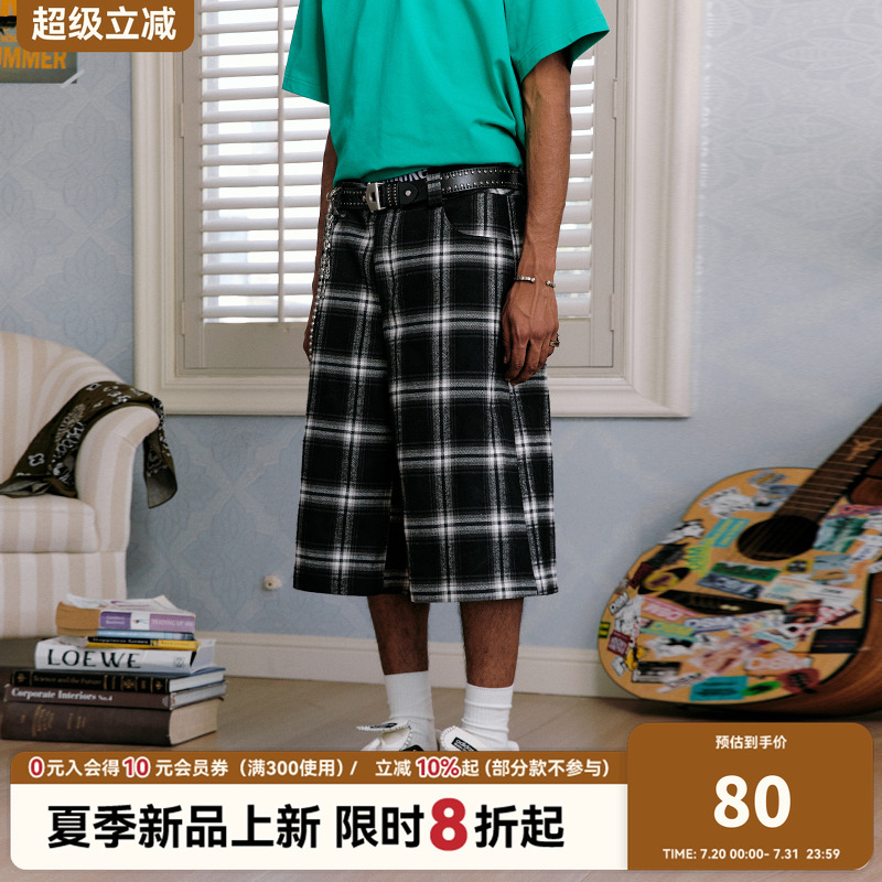 DONSMOKEDSM格子七分裤