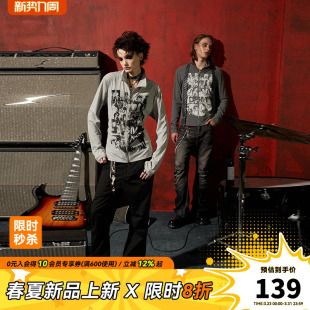 长袖 明星同款 DONSMOKE小don手枪摇滚vintage亚文化收腰拉链开衫