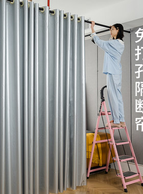 门帘隔断空调防冷气免打孔房间客厅挡风阳台隔Q热帘子厨房隔离挂