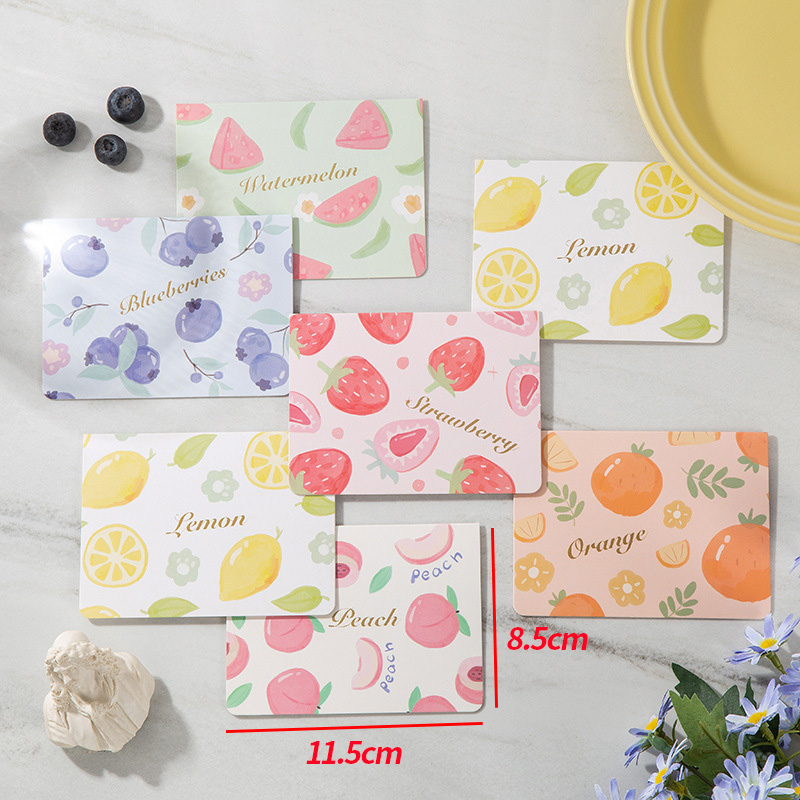 水果烫金贺卡儿童节生日幼儿园