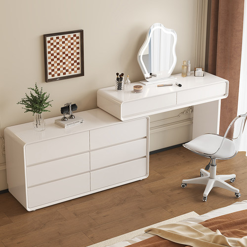 实木梳妆台收纳柜斗柜一体